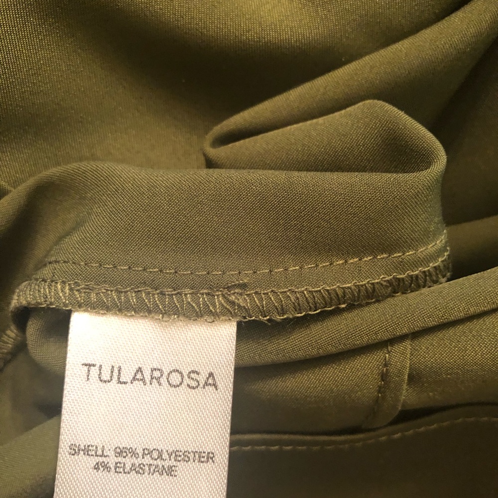 Tularosa Green Ruffle Capri Pants - Picture 11 of 15